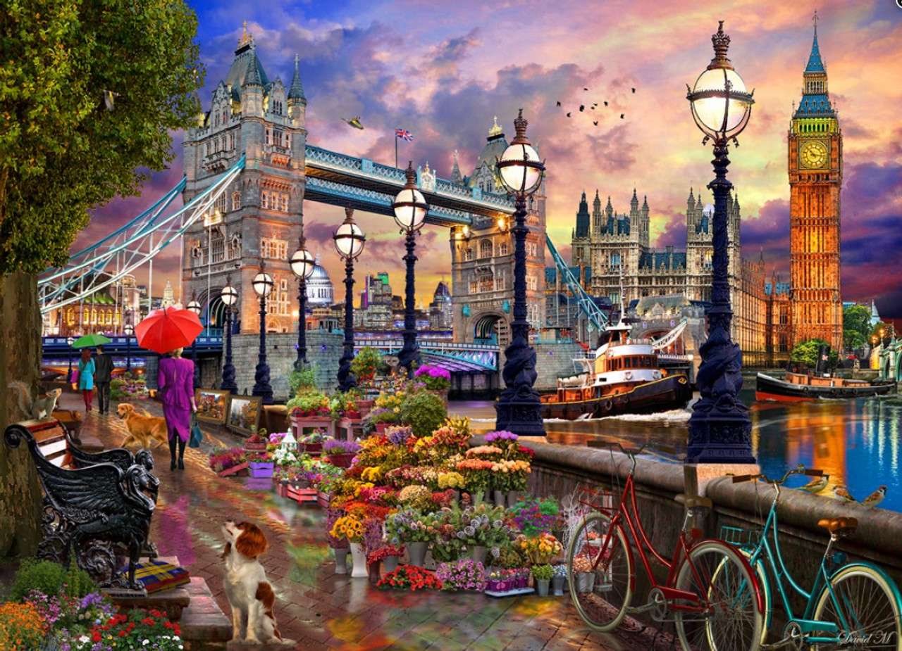 London: Walk along the River Thames jigsaw puzzle online
