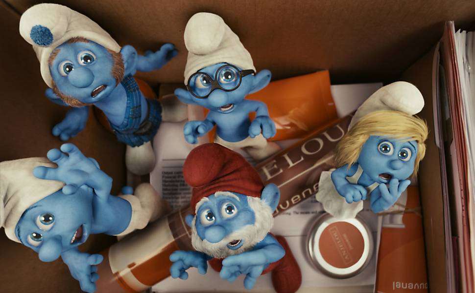 SMURF DVD PUZZLE jigsaw puzzle online