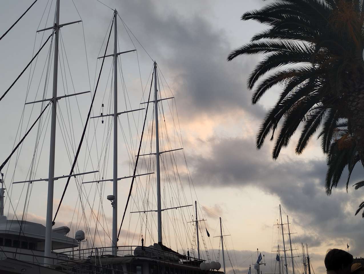 Zonsondergang in Trogir, Kroatië online puzzel