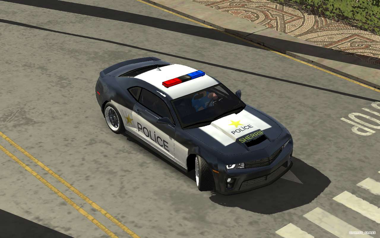 Coche de policía Chevrolet Camaro rompecabezas en línea