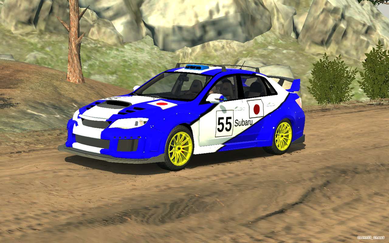 Subaru impreza auto da rally puzzle online