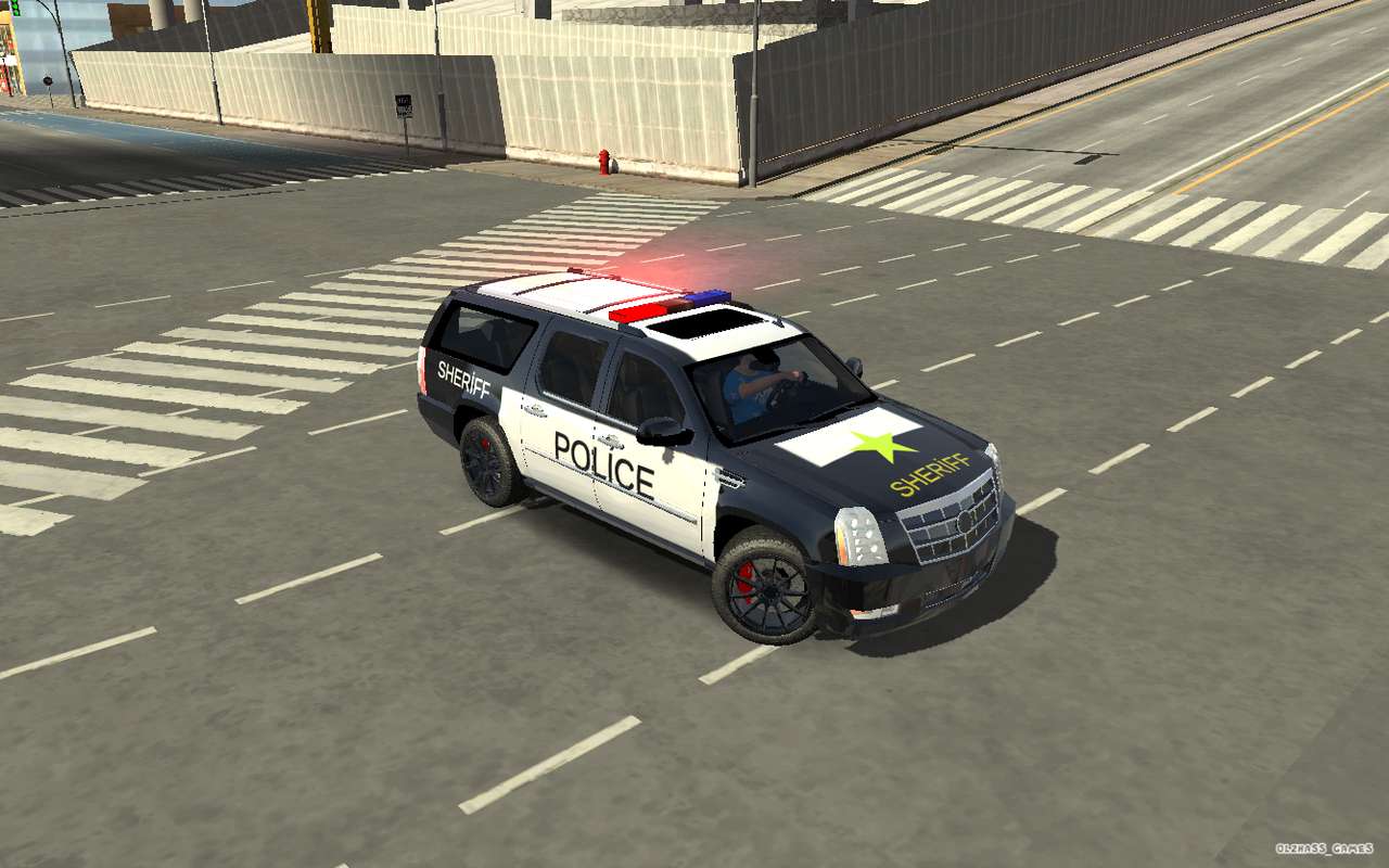 Cadillac escalade coche de policía rompecabezas en línea