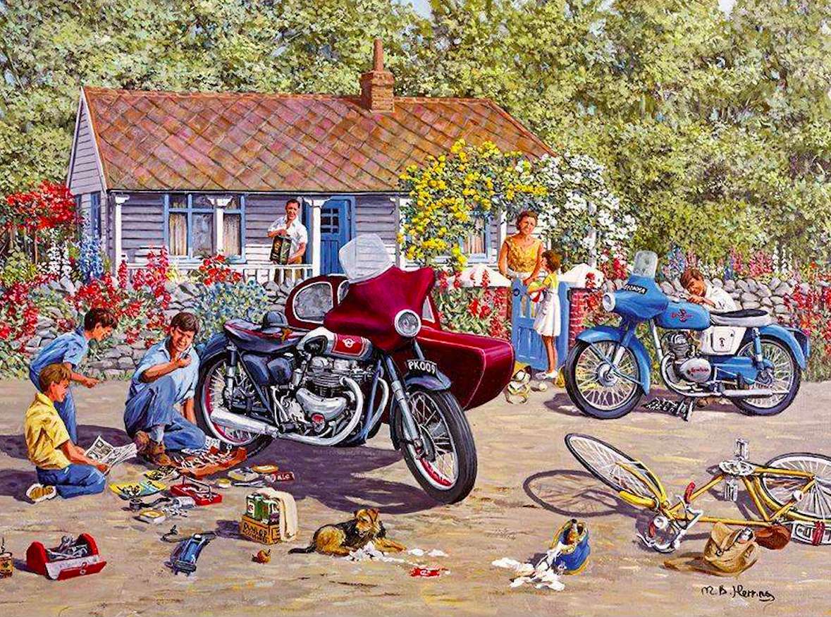 Motorcycle enthusiasts jigsaw puzzle online