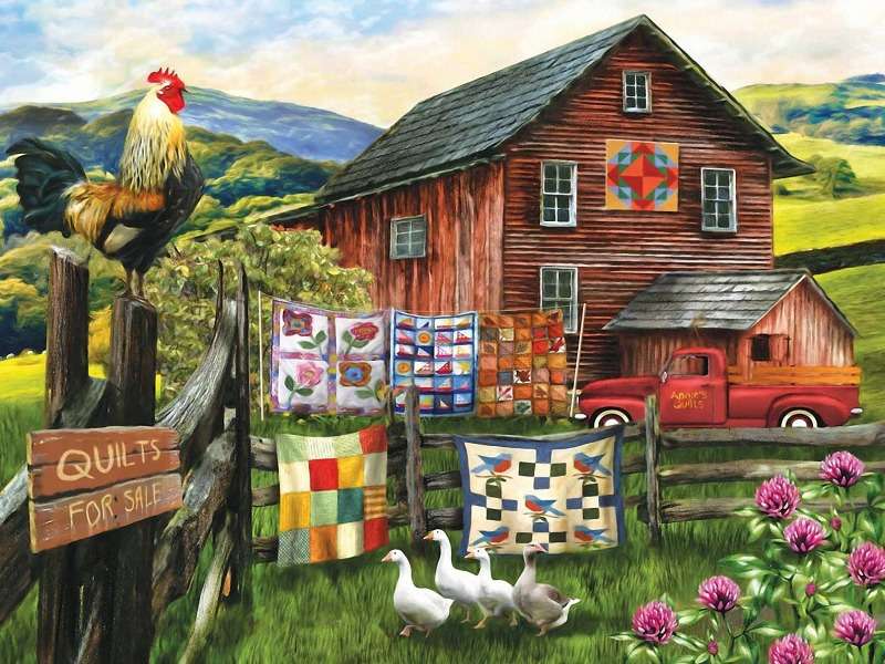 Kedves patchwork farm online puzzle