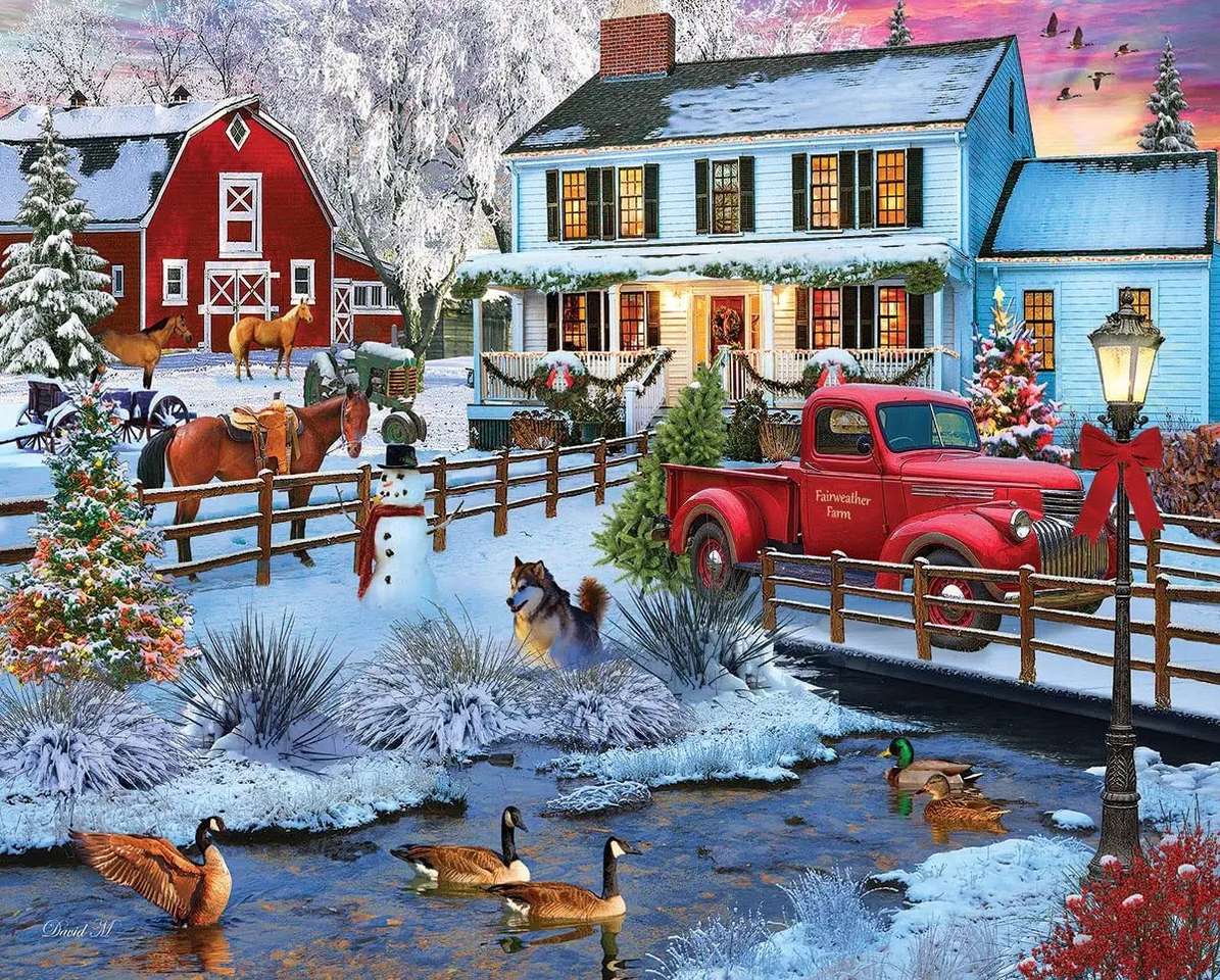 Natale in fattoria puzzle online