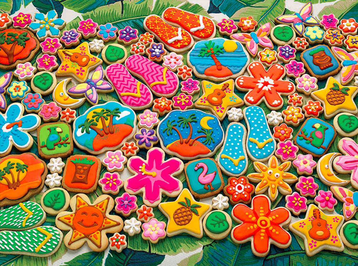 Delicious tropical cookies online puzzle