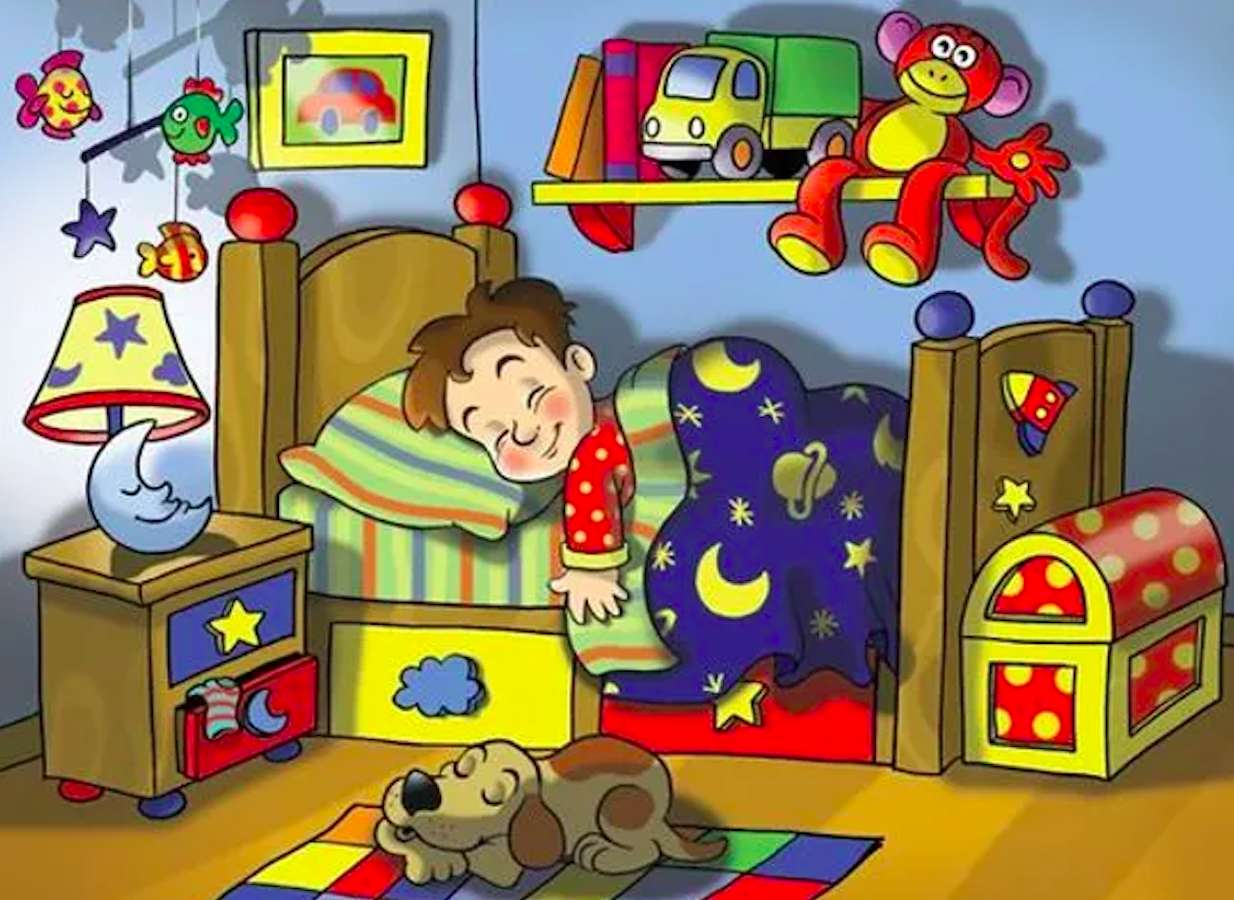Sogni colorati in una stanza da favola puzzle online