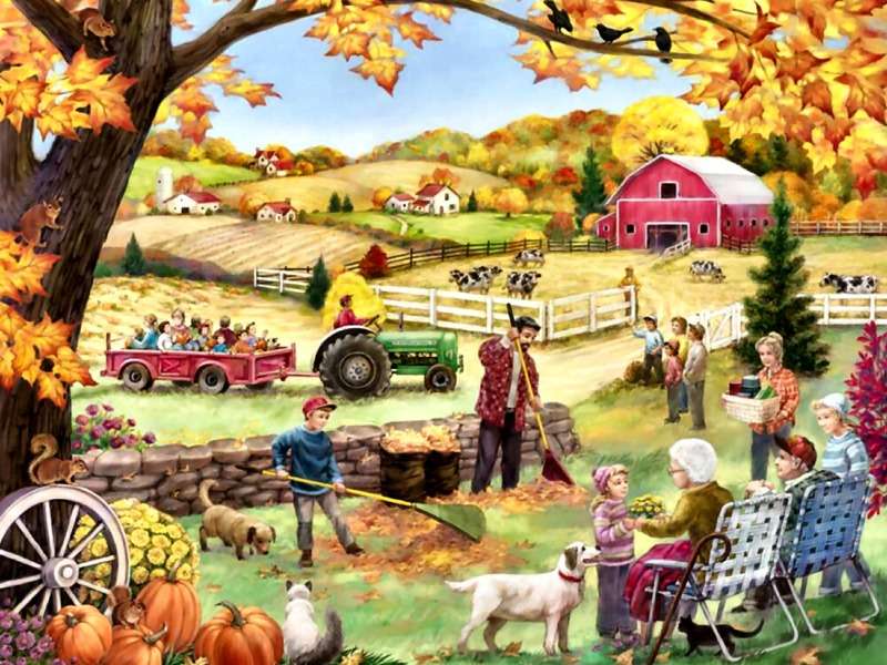 C'est le moment de faire le ménage d'automne :) puzzle en ligne