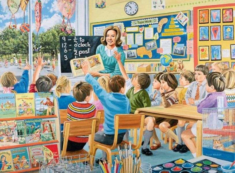 children in classes jigsaw puzzle online