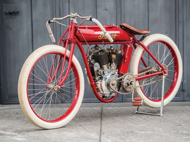 Винтажный мотоцикл - Indian Powerpls 1911-25 гг. пазл онлайн