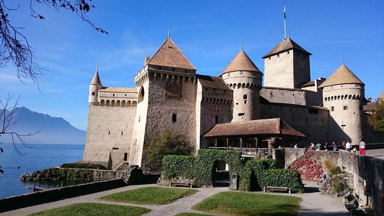 Шильонський замок, Швейцарія пазл онлайн