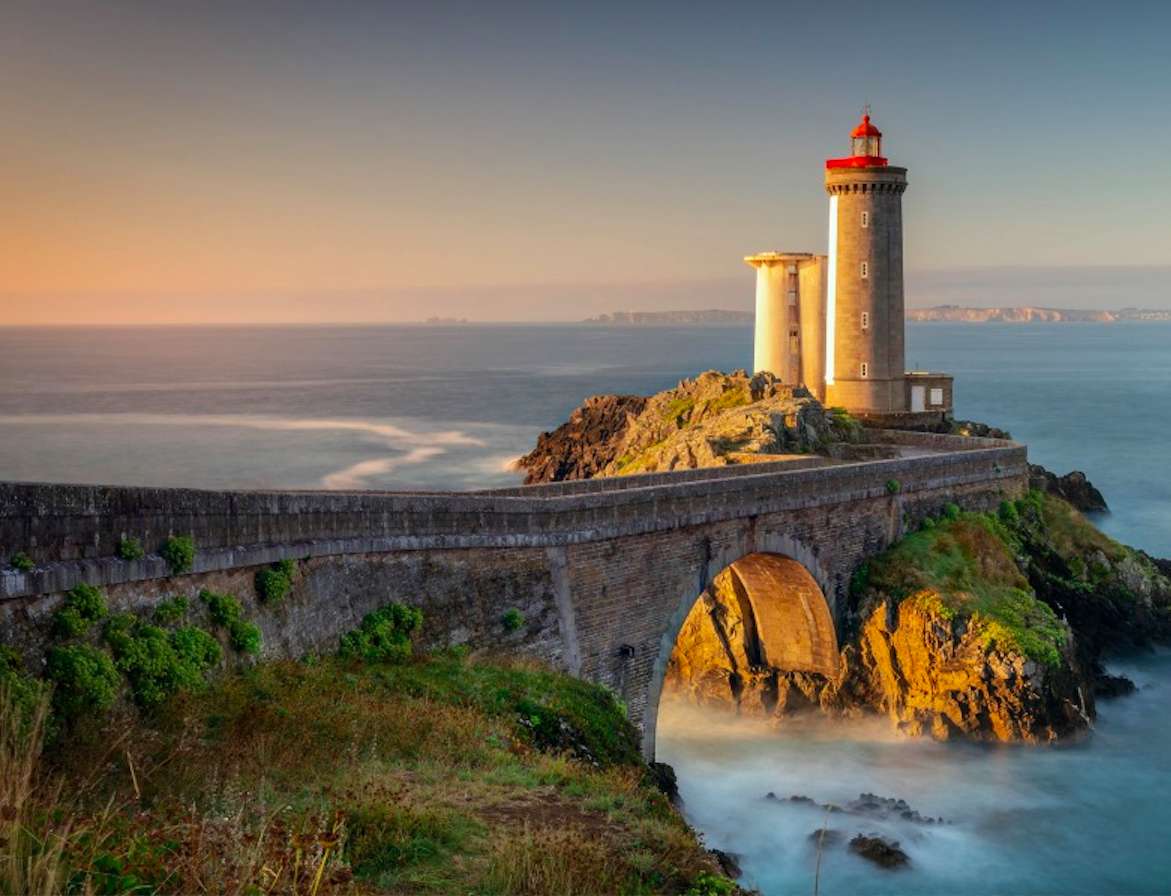 Frankreich-Bretagne-Petit Minou Leuchtturm Online-Puzzle