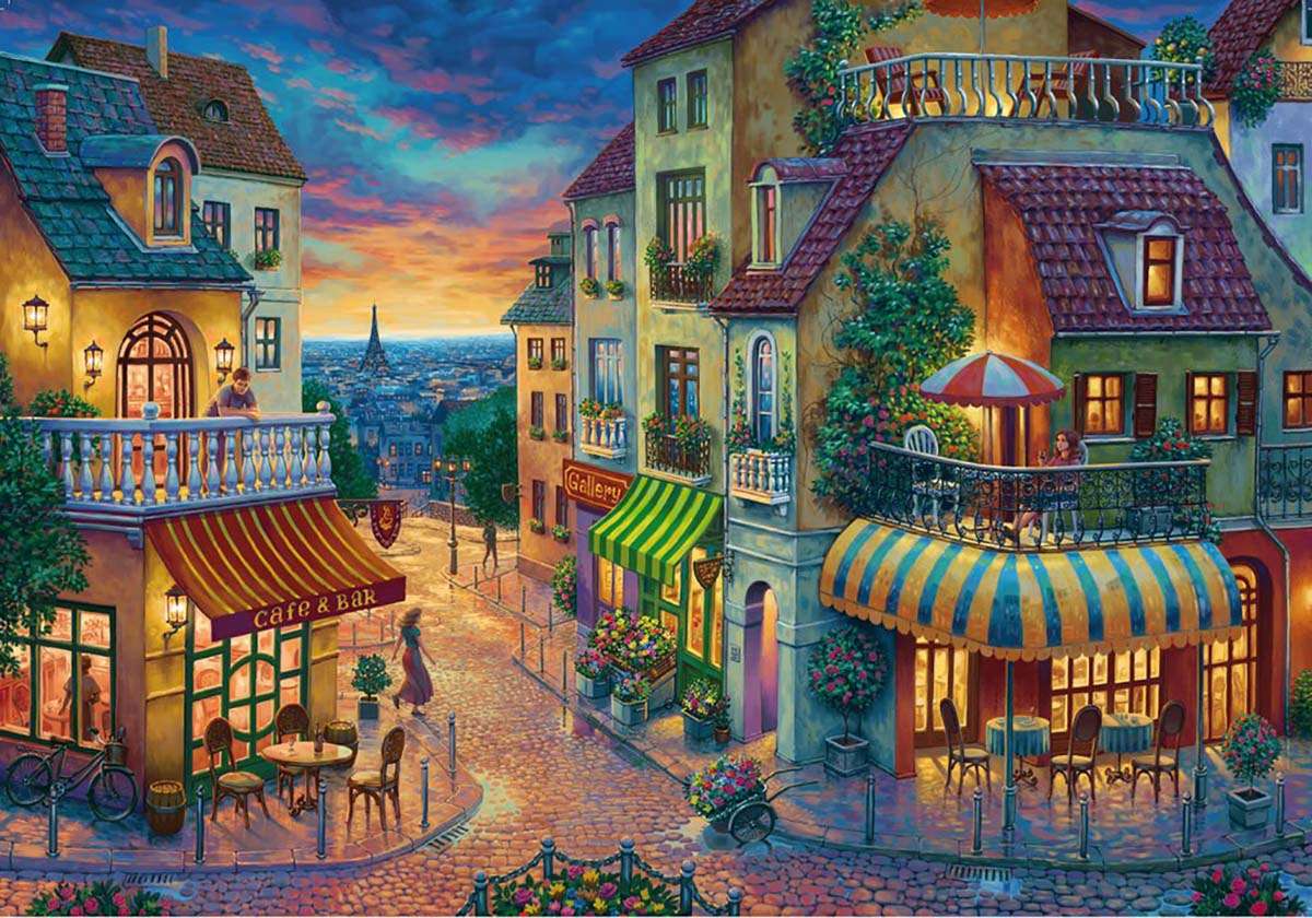Paris in the evening time jigsaw puzzle online