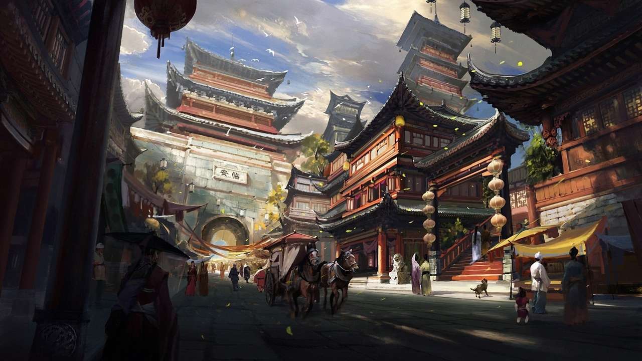 Město Čína online puzzle