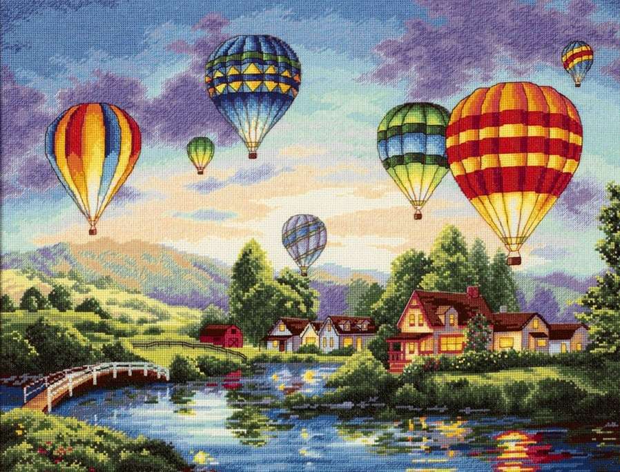 Hőlégballonok online puzzle
