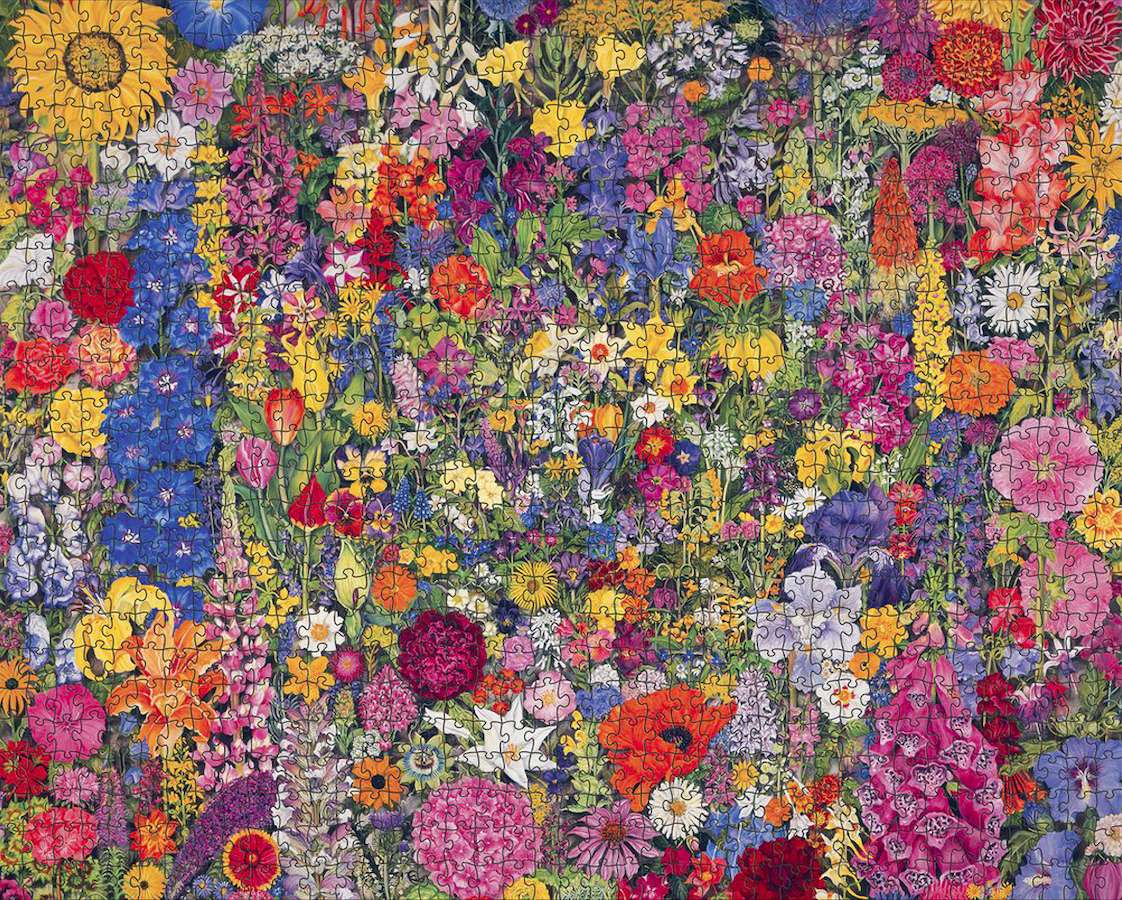 Mosaico de flores rompecabezas en línea