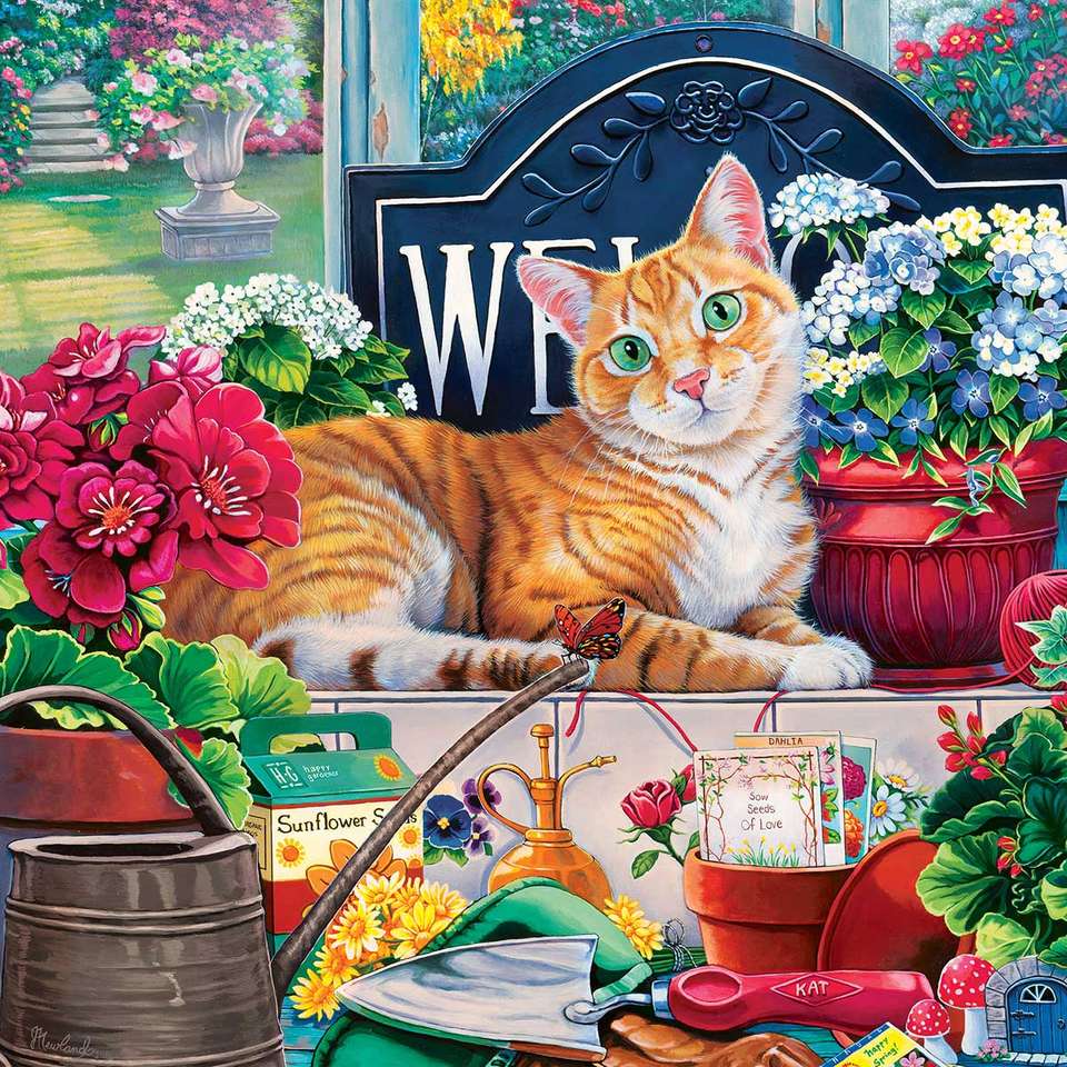 gattino seduto puzzle online