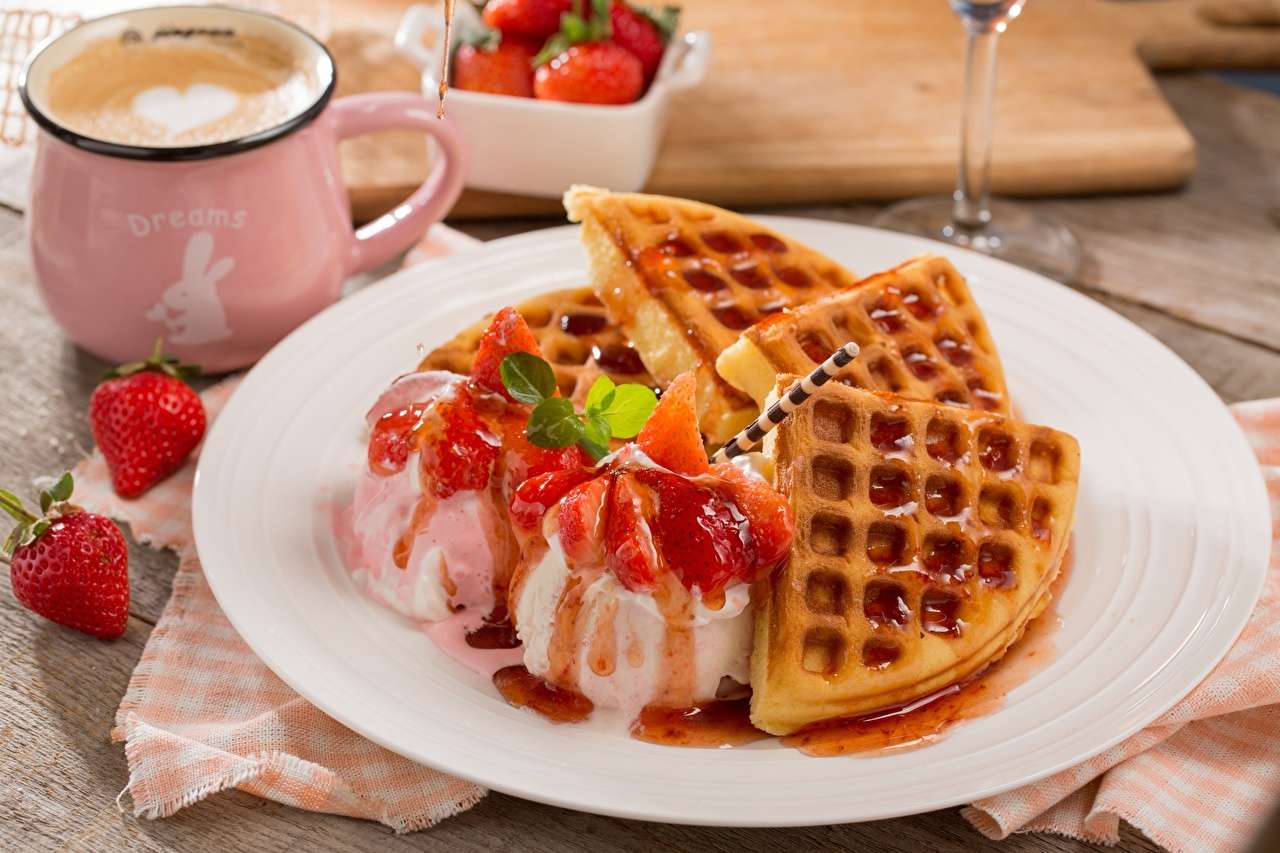 Waffle And Ice Cream Puzzlespiel online