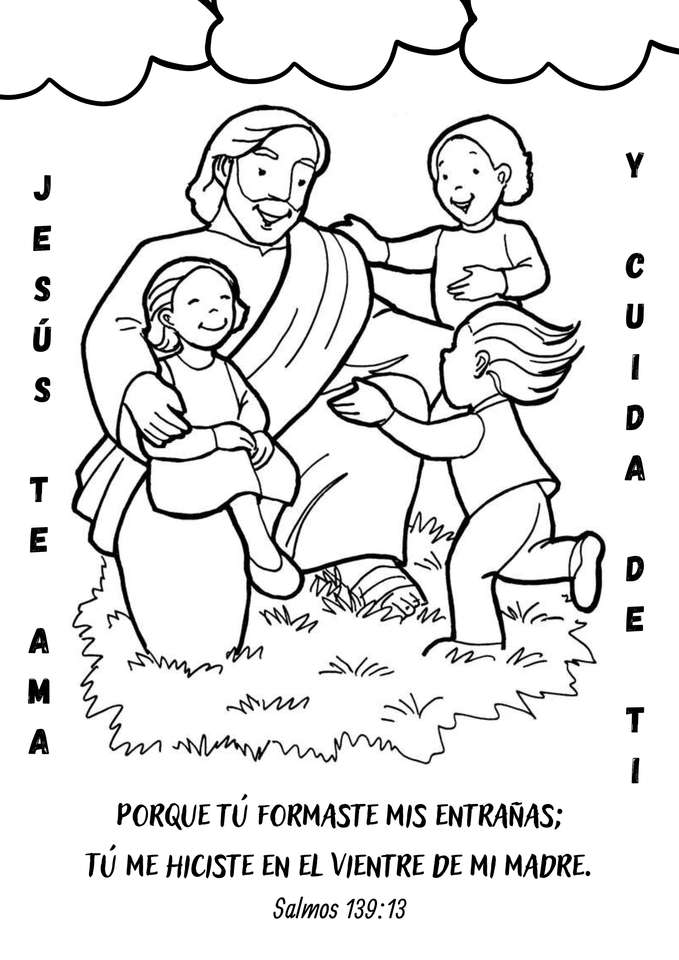 Jezus en kinderen legpuzzel online