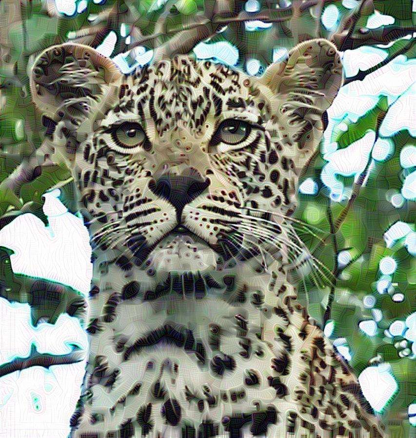 Леопард — вид млекопитающих из подсемейства пантер. онлайн-пазл