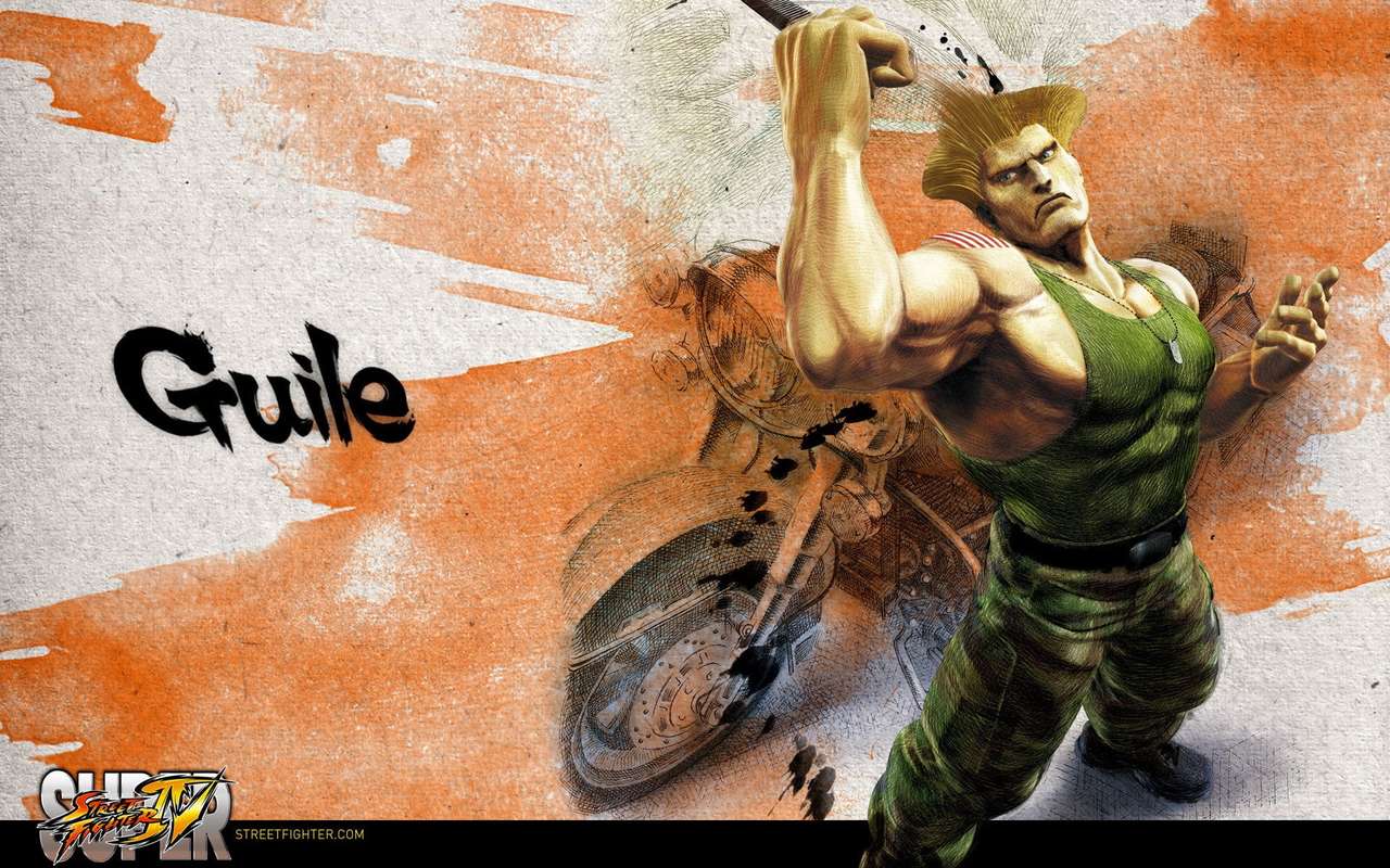 Super street fighter Guile jigsaw puzzle online