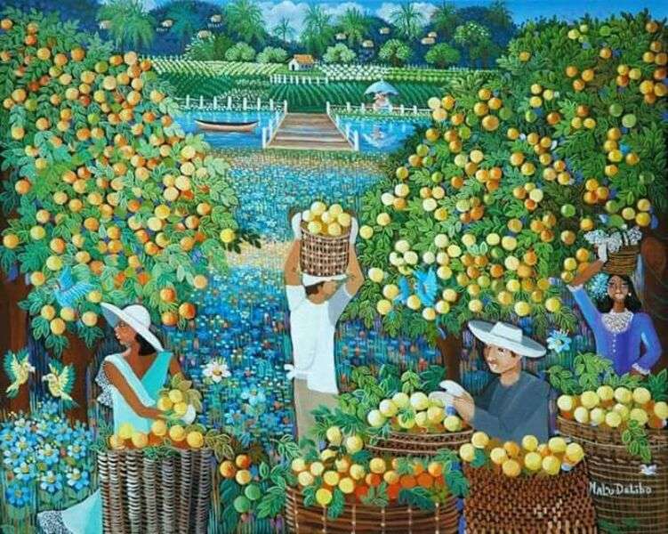 harvest of oranges jigsaw puzzle online