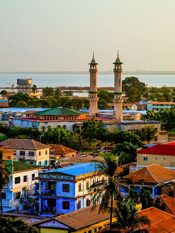 Una città del Gambia puzzle online