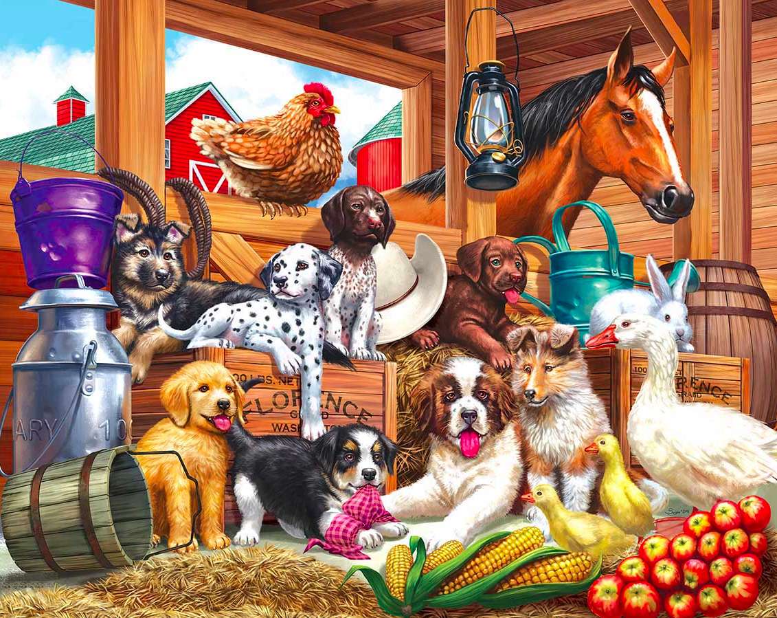Retrato de amigos da fazenda puzzle online