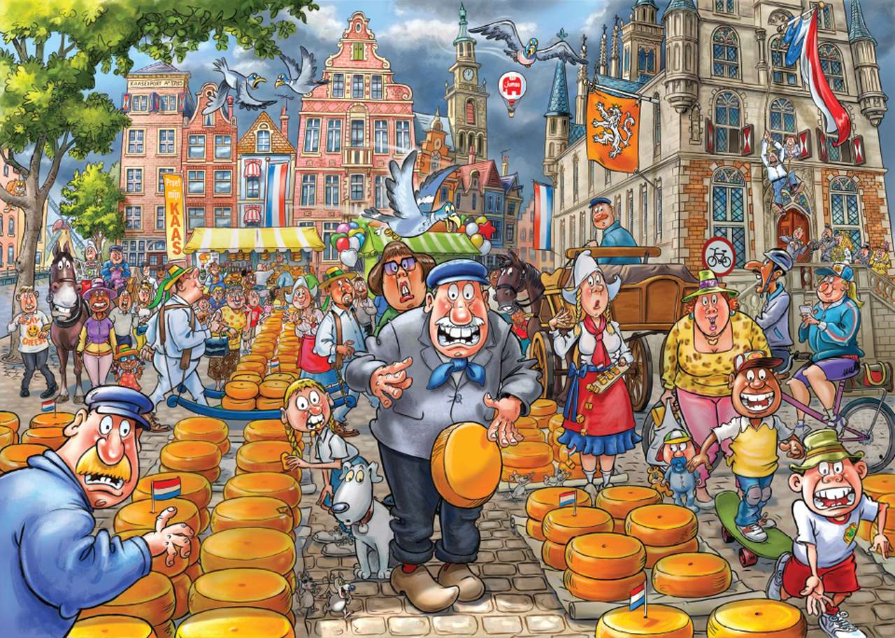 At the Saturday autumn bazaar jigsaw puzzle online