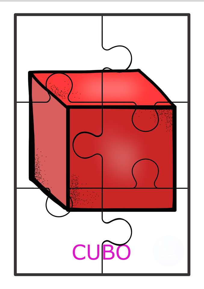 Geometrikus ábra kocka online puzzle