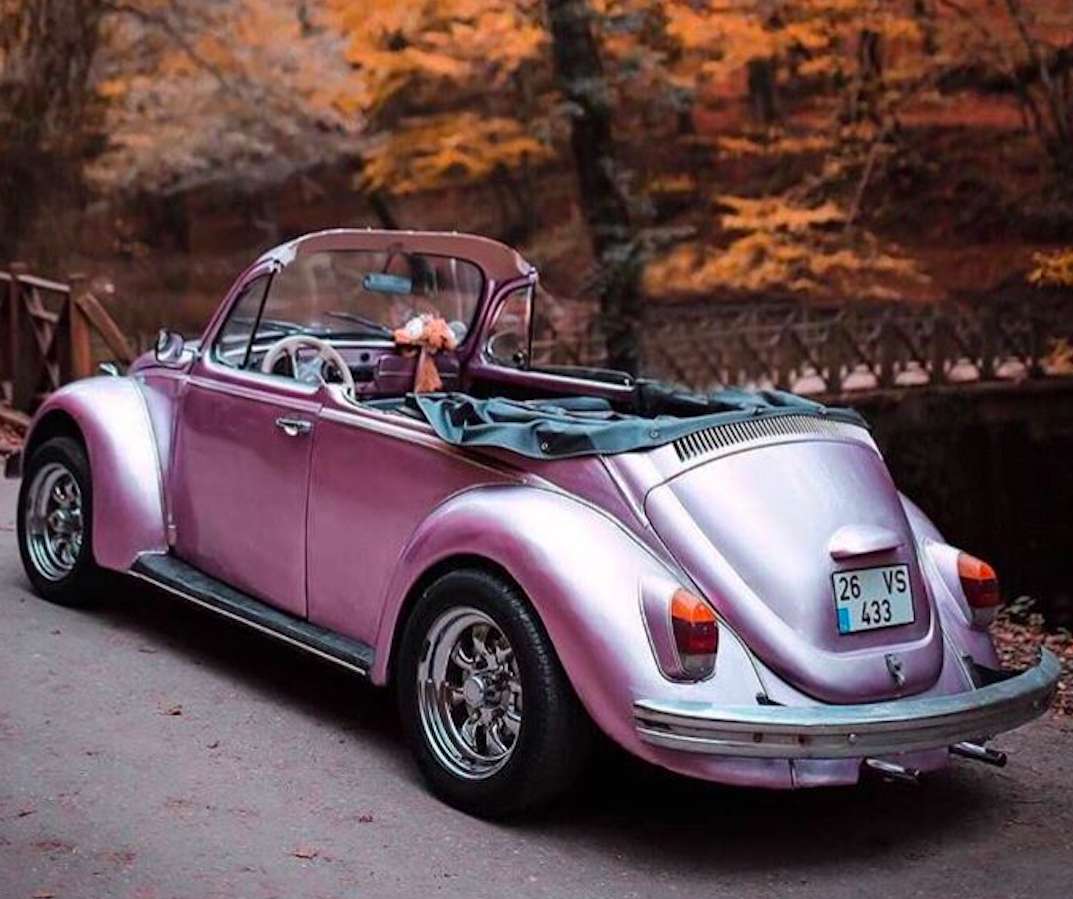 Skönheten med Volkswagen cabriolet är överväldigande Pussel online