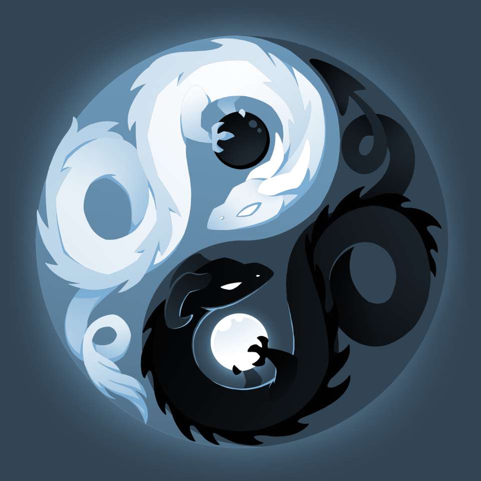 Sárkány ying yang online puzzle