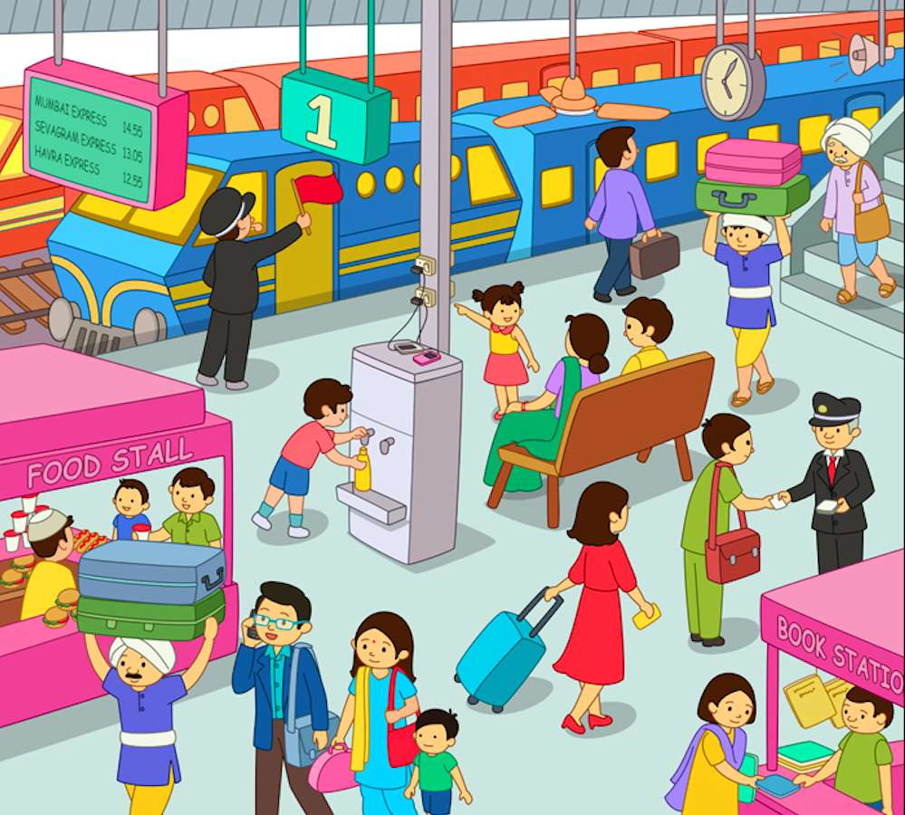 On the platform jigsaw puzzle online
