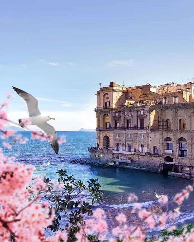 Dům na útesu v Neapoli skládačky online