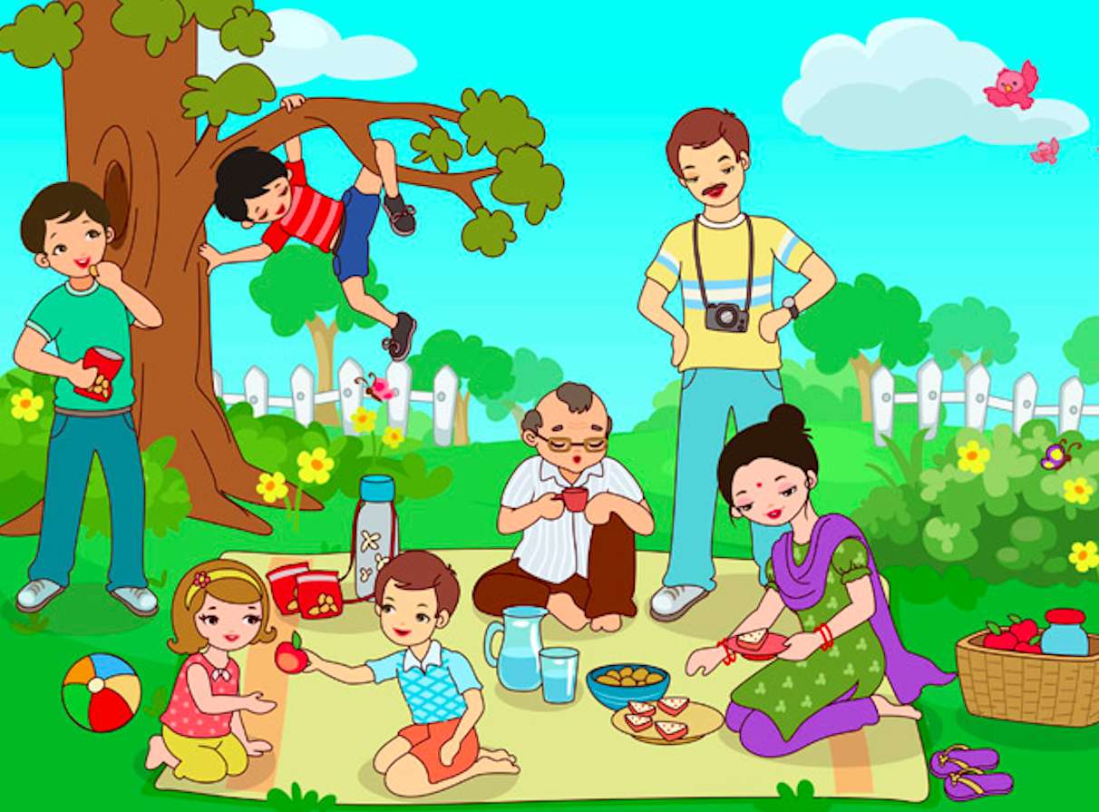 Семеен пикник онлайн пъзел