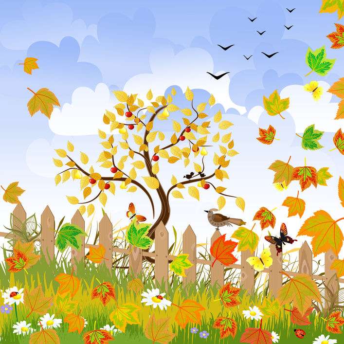 fall trees online puzzle