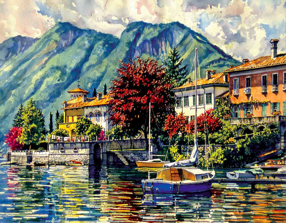 Una vista così meravigliosa sul Lago Maggiore puzzle online