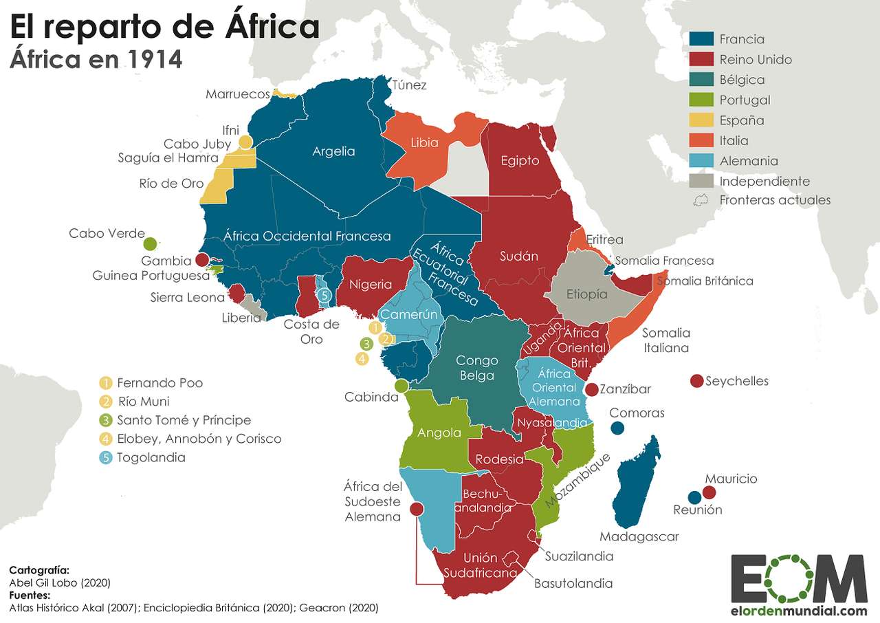împărțirea Africii jigsaw puzzle online