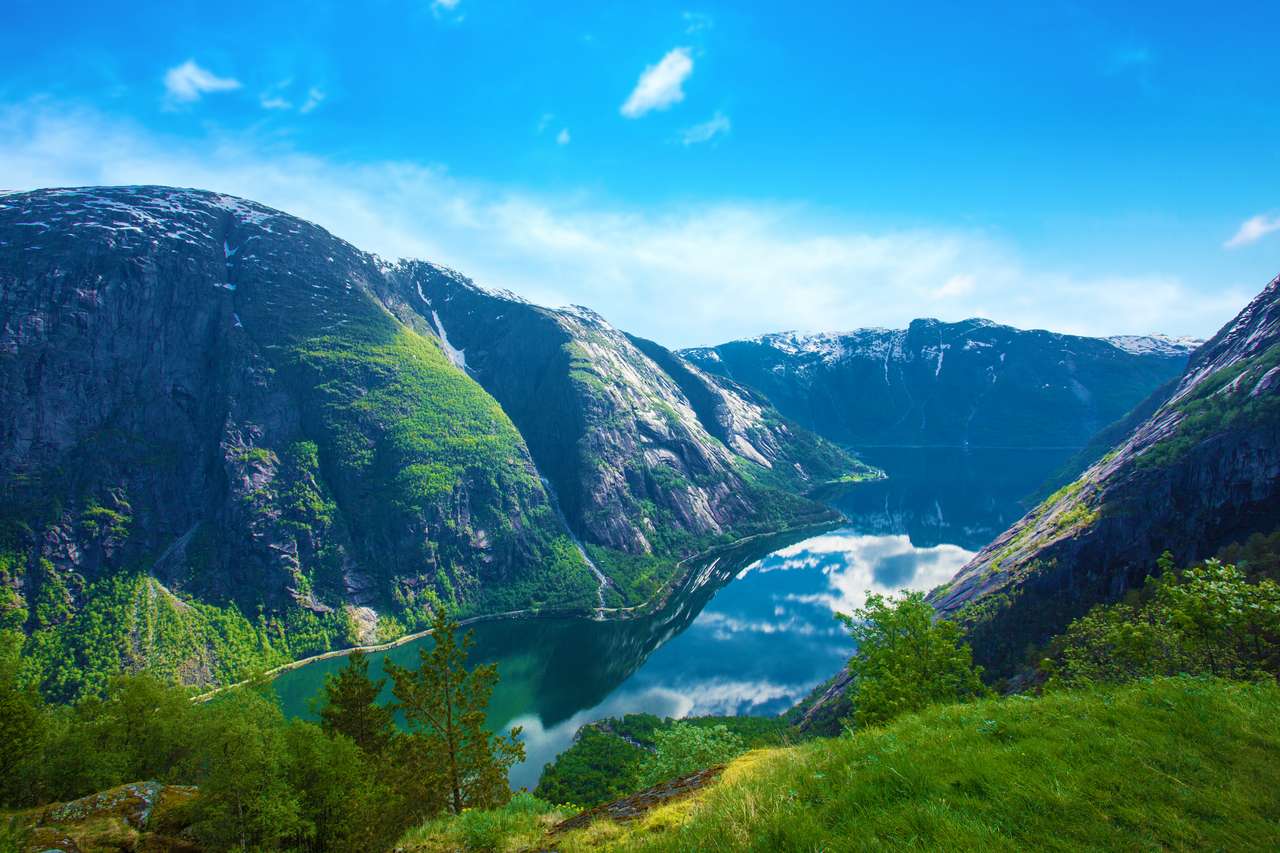 Норвегия - Fiordland Spectacular пазл онлайн