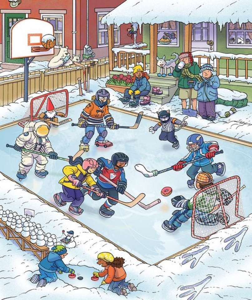partido de hockey sobre hielo rompecabezas en línea
