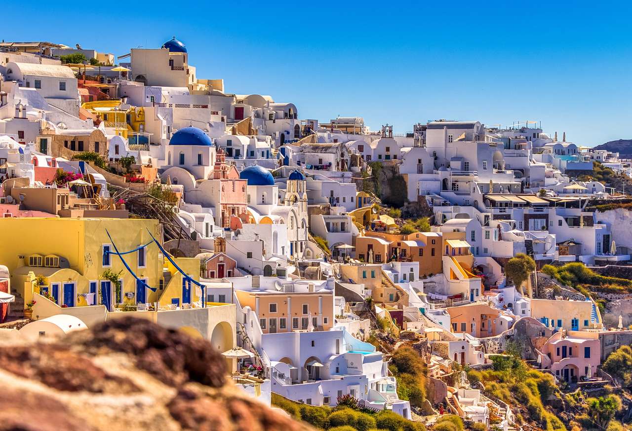 Santorini, Griechenland Puzzlespiel online