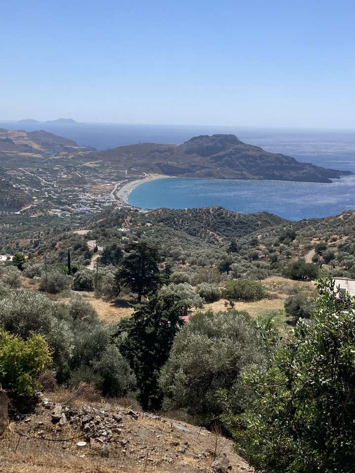 Kreta Blick auf Plakias Puzzlespiel online