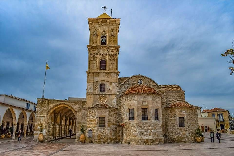 Cypern Larnaka kyrka Pussel online