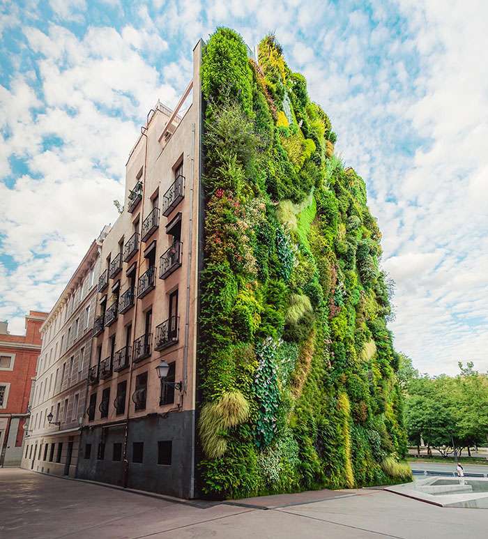 Jardin vertical, Madrid puzzle en ligne