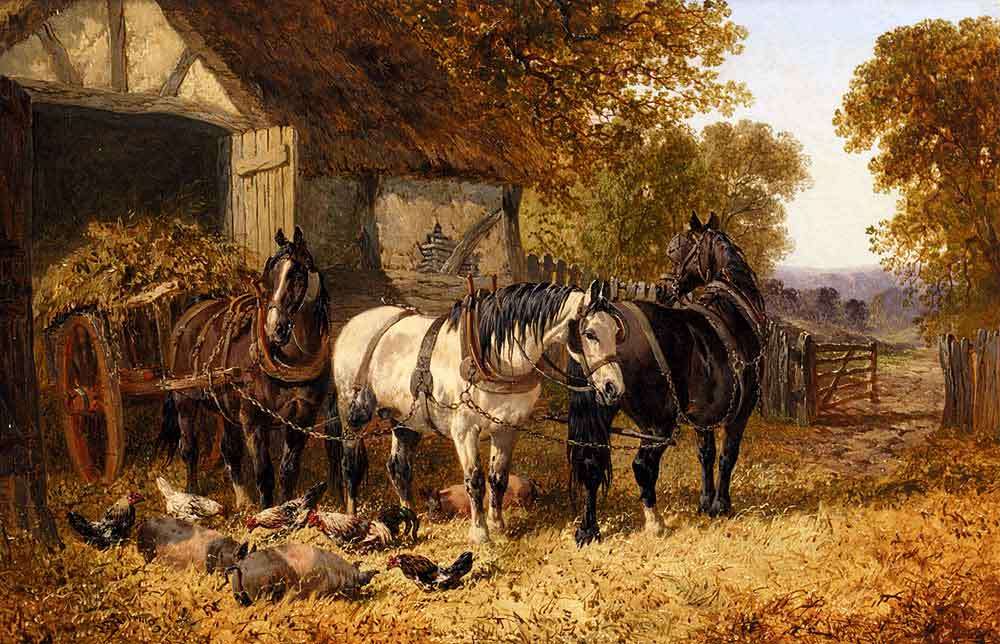 Cavalos na fazenda puzzle online