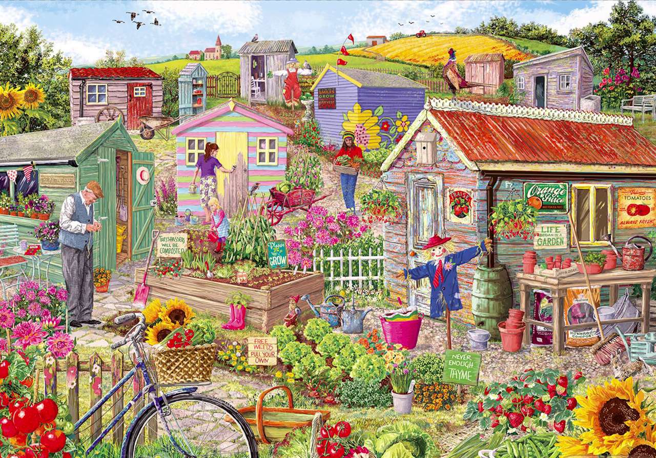 Allotment garden full of crops :) jigsaw puzzle online