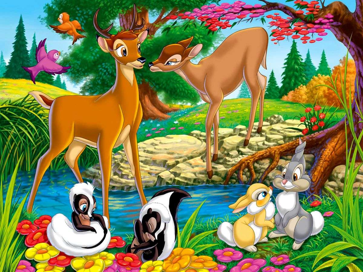 Bambi, az Élet az erdőben online puzzle