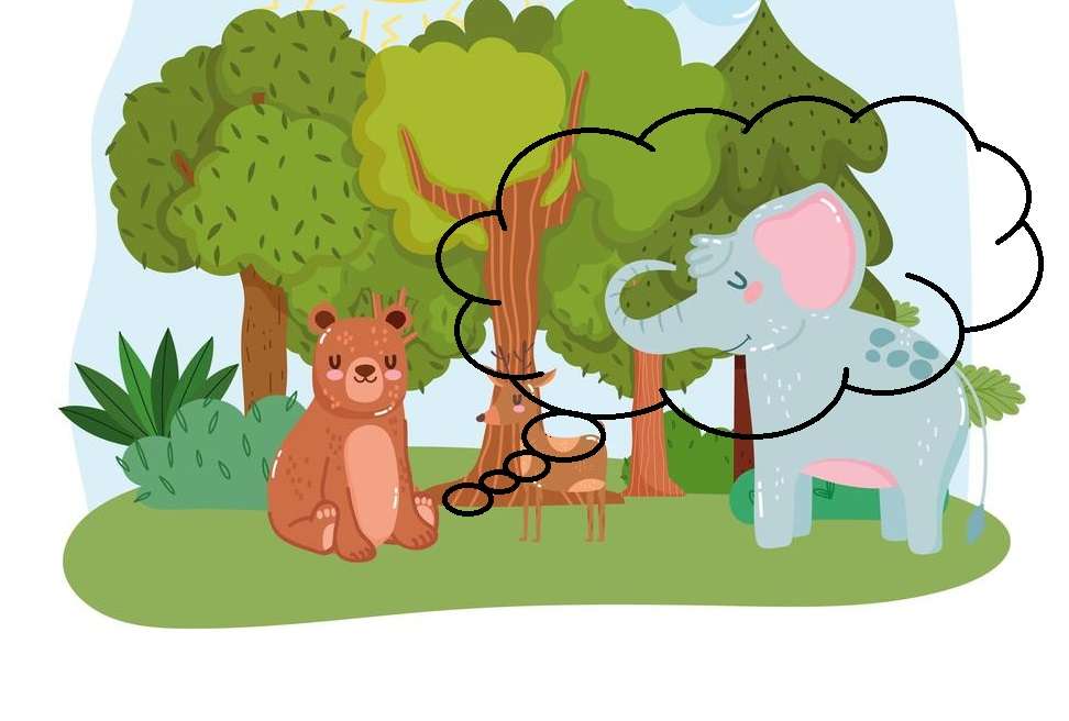 Bär und Elefant Puzzlespiel online