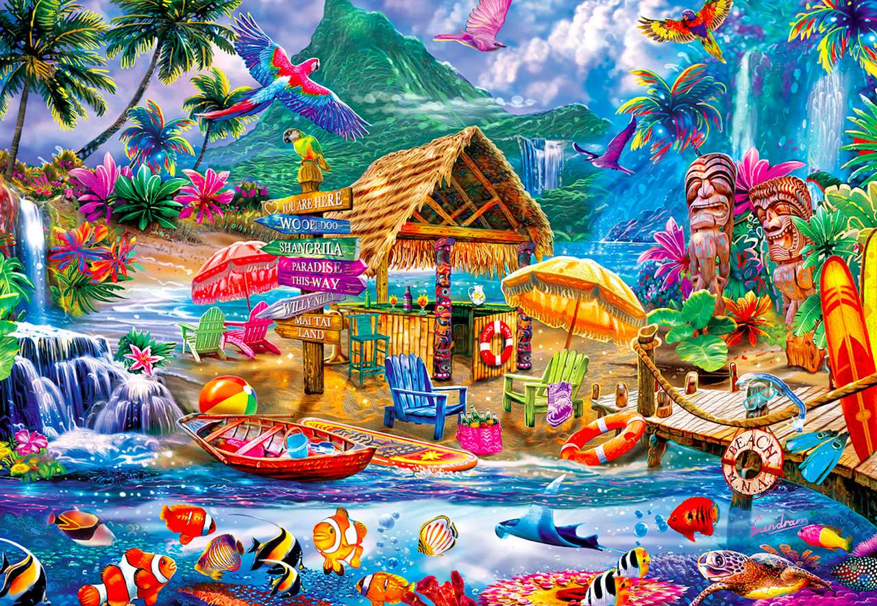 Paradise, fairy-tale island jigsaw puzzle online