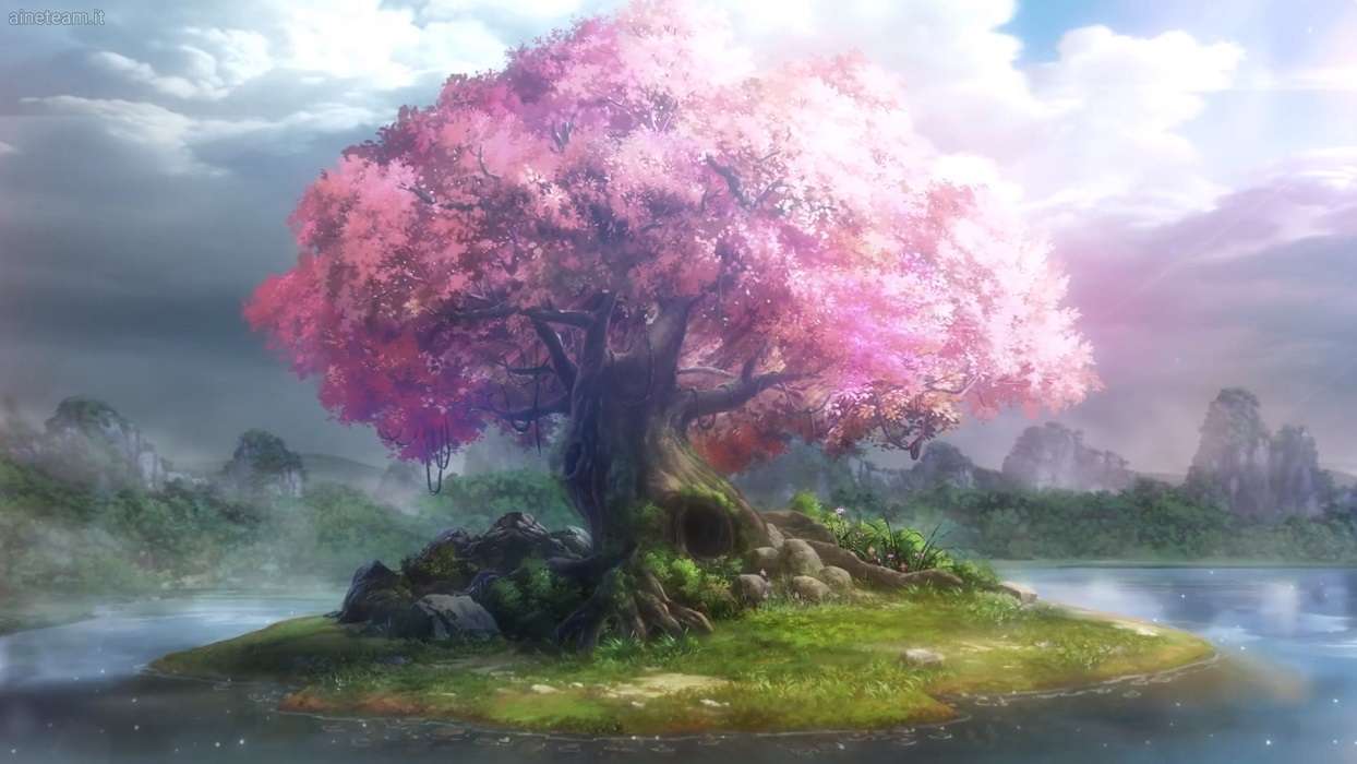 Le cerisier puzzle en ligne